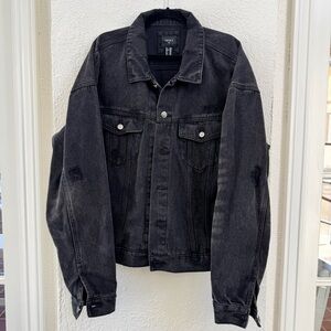 Forever 21 Charcoal Denim Jacket
